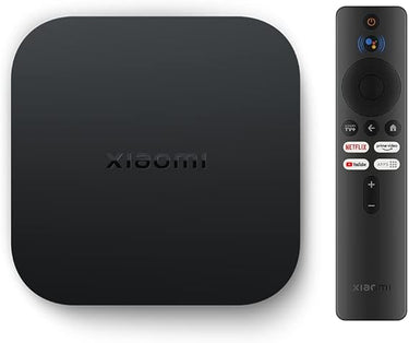 Xiaomi TV Box S (2nd Gen), 4K Ultra HD Streaming Media Player, 2GB RAM 8GB ROM Smart TV Box, Soporta Google TV, Dolby Vision, HDR10+, Dolby Atmos, DTS-HD, Wireless Projection, Dualband-WLAN, Negro